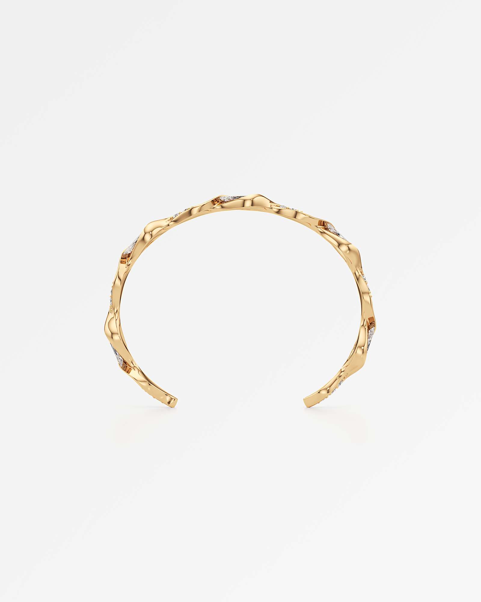 Glimmer Reverie Diamond Bangle , In 14K Yellow Gold (5.06 ctw)