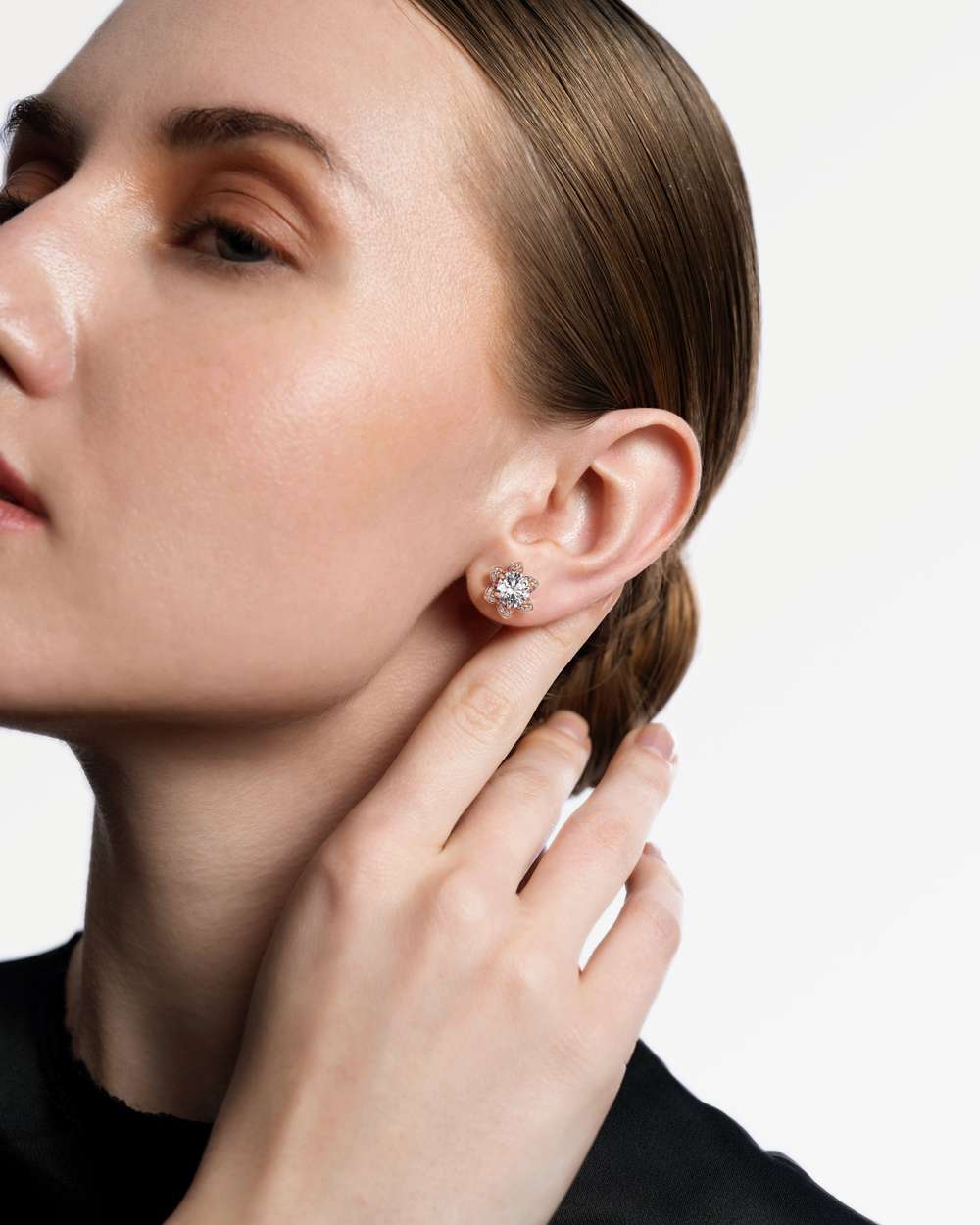 Evora Diamond Stud Earrings