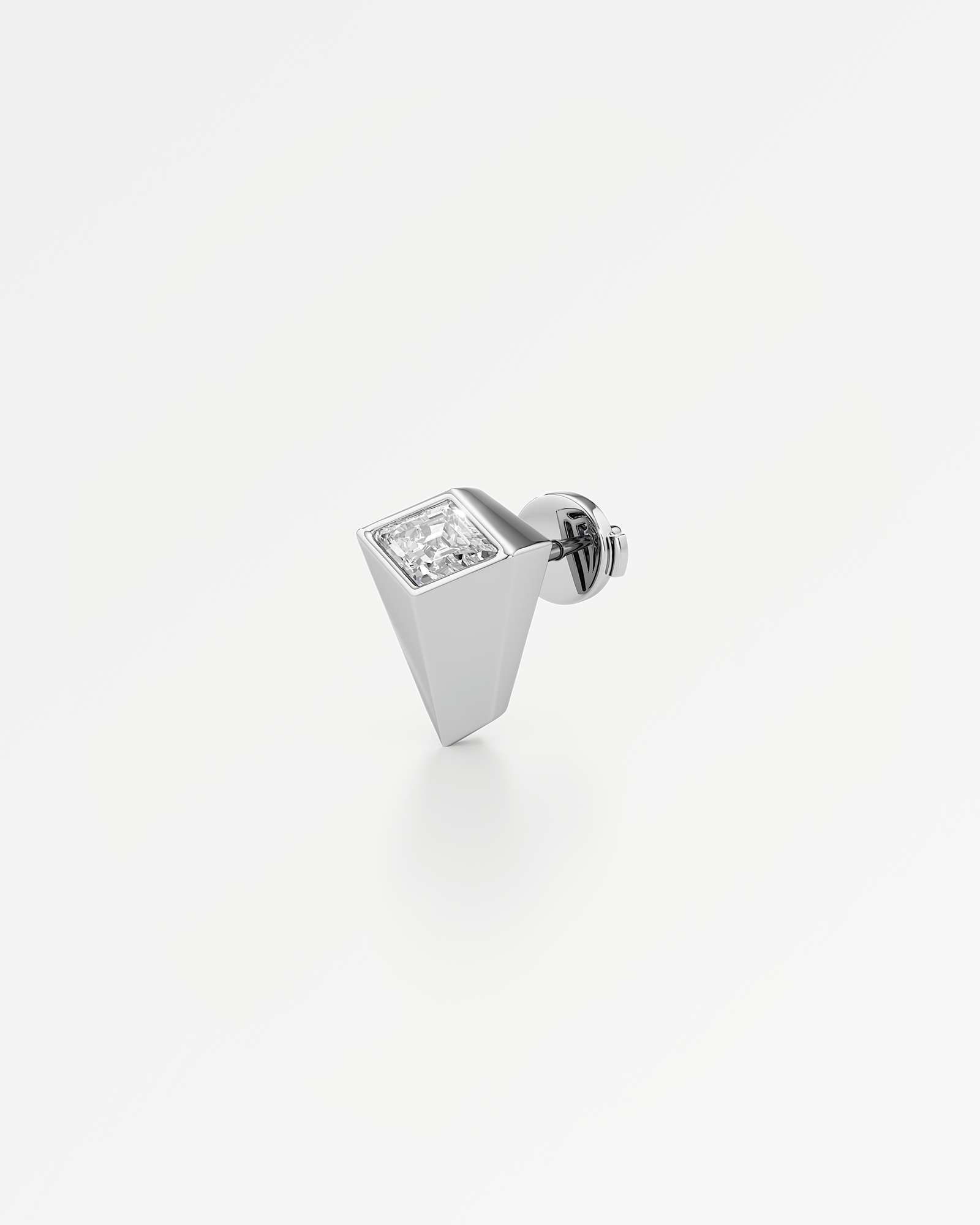 AM To Beyond Speigl Stud Diamond Earrings, in 18K White Gold (0.86 ctw)
