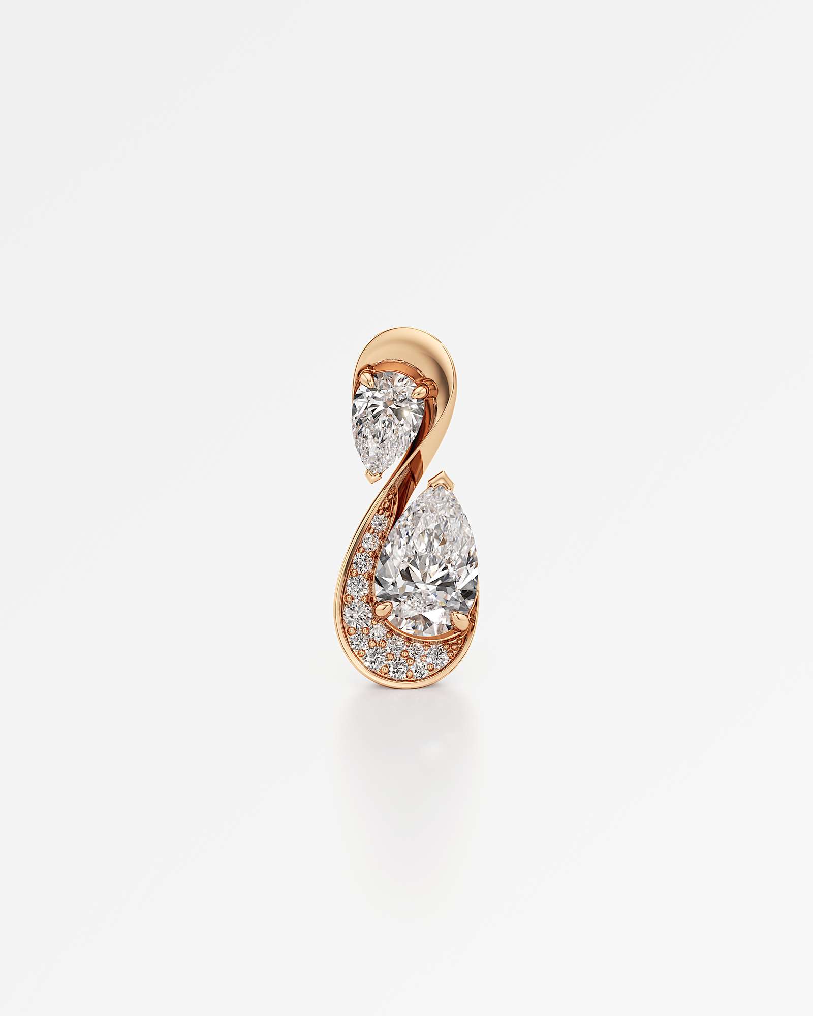 You Zephyr Diamond Earrings, in 14K Rose Gold (2.17 ctw)