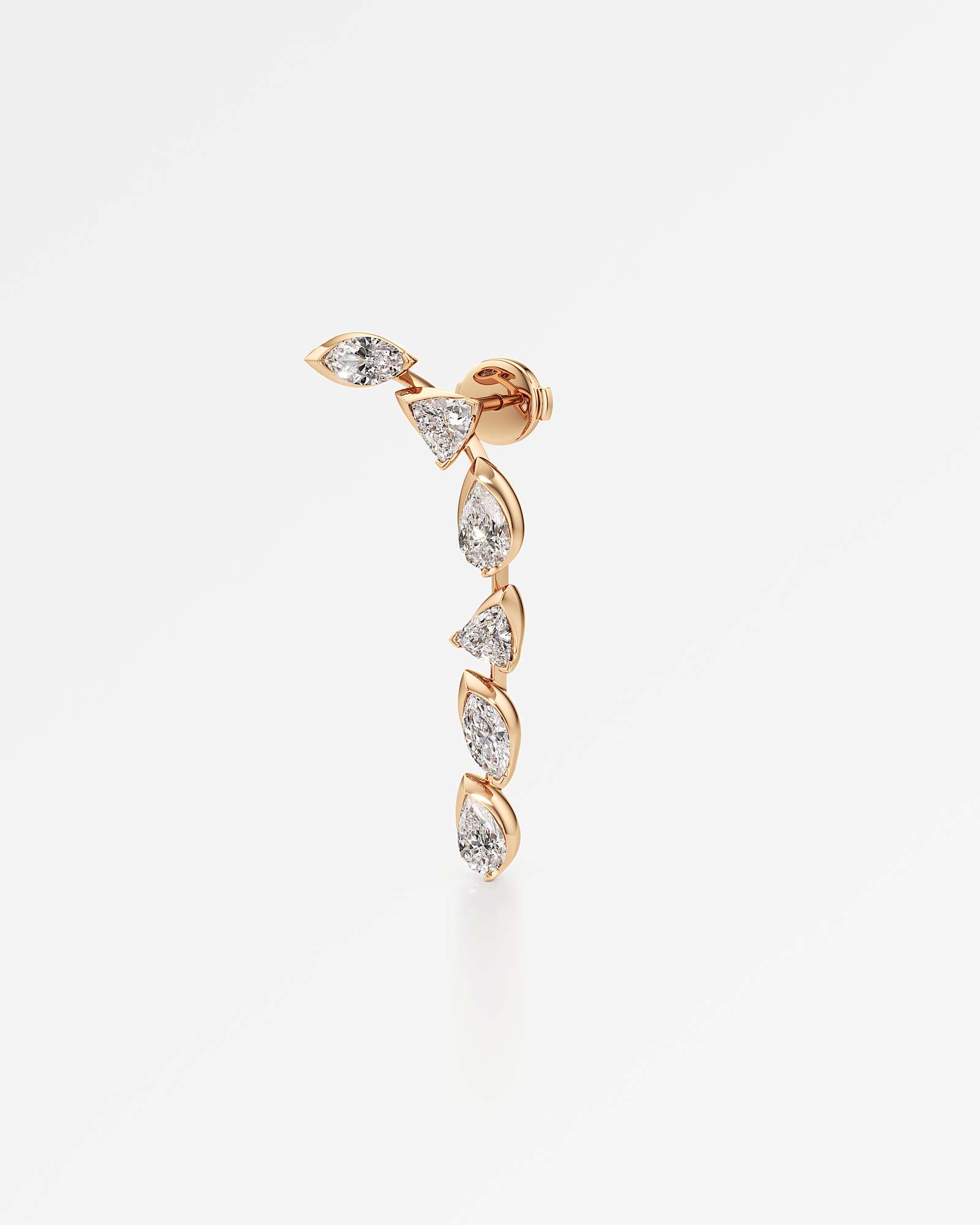 Pinnacle Falasé Diamond Earrings, In 14K Rose Gold (2.28 ctw)