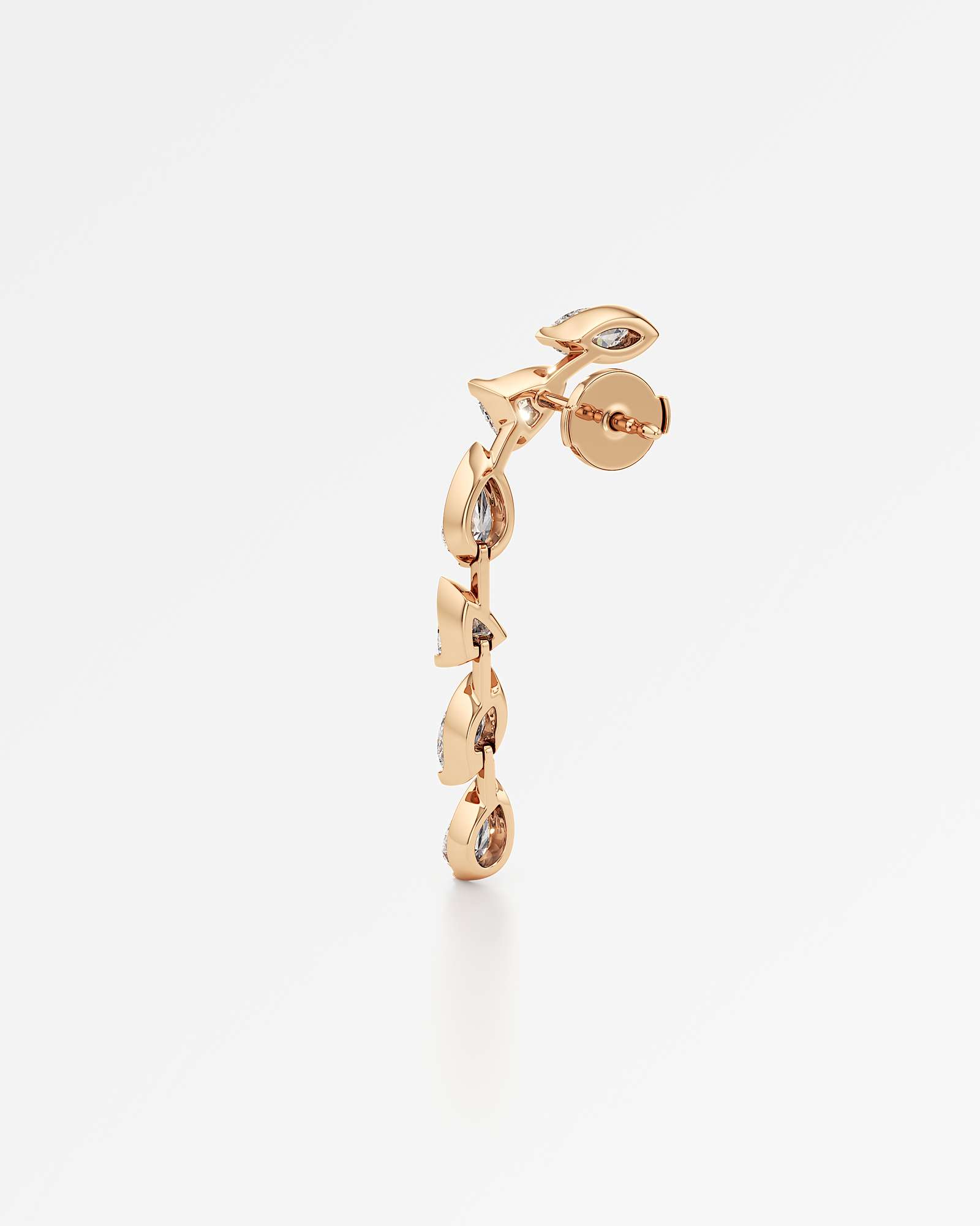 Pinnacle Falasé Diamond Earrings, In 14K Rose Gold (2.28 ctw)
