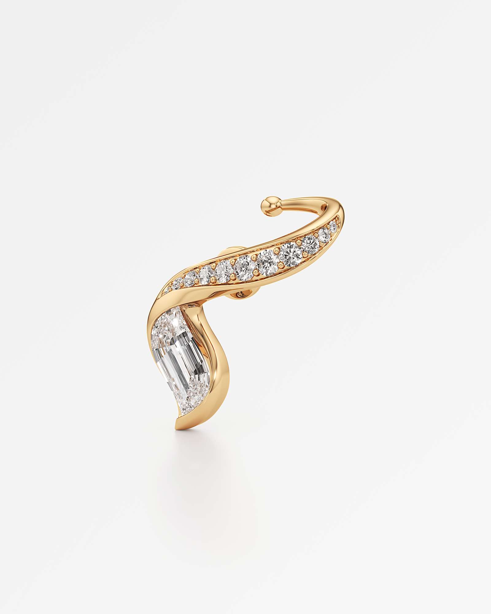 Glimmer Refléa Diamond Earrings, In 14K Yellow Gold (2.63 ctw)