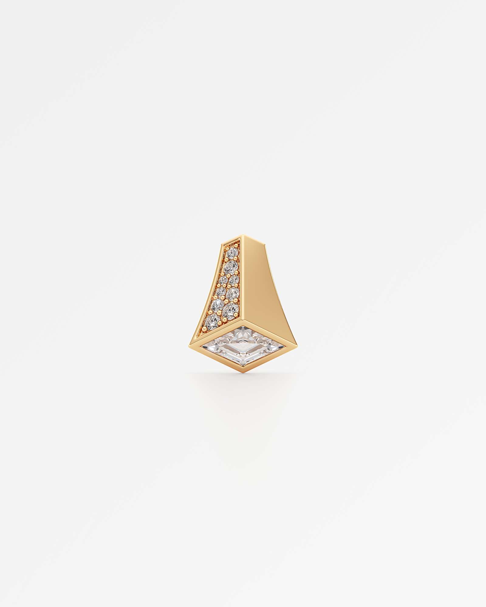 AM To Beyond Vertine Diamond Stud Earrings, In 14K Yellow Gold (1.03 ctw)