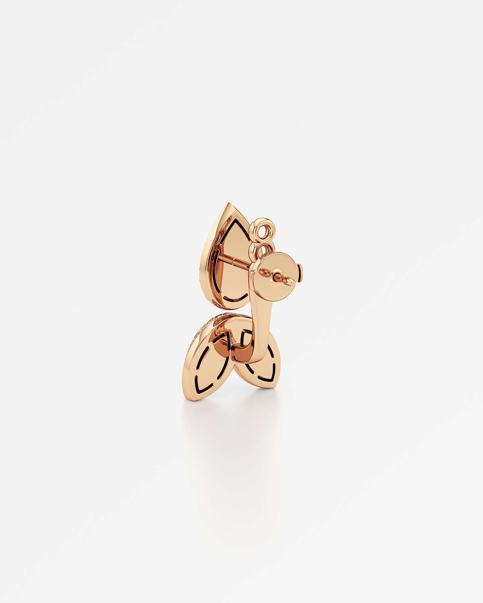 HELD Triella Diamond Earrings, In 14K Rose Gold (3.21 ctw)
