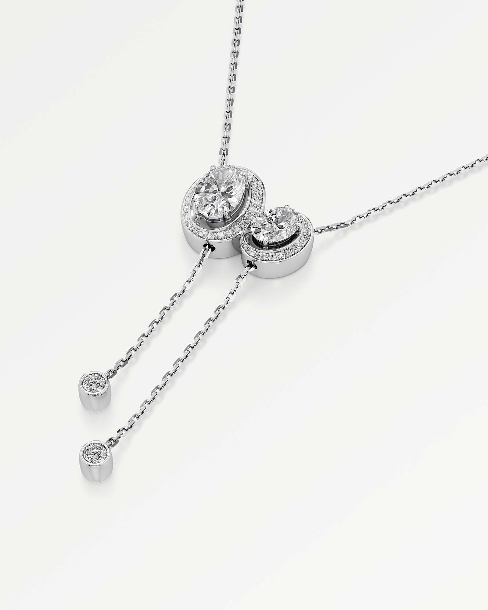 HELD Solune Diamond Necklace, In 14K White Gold (2.03 ctw)