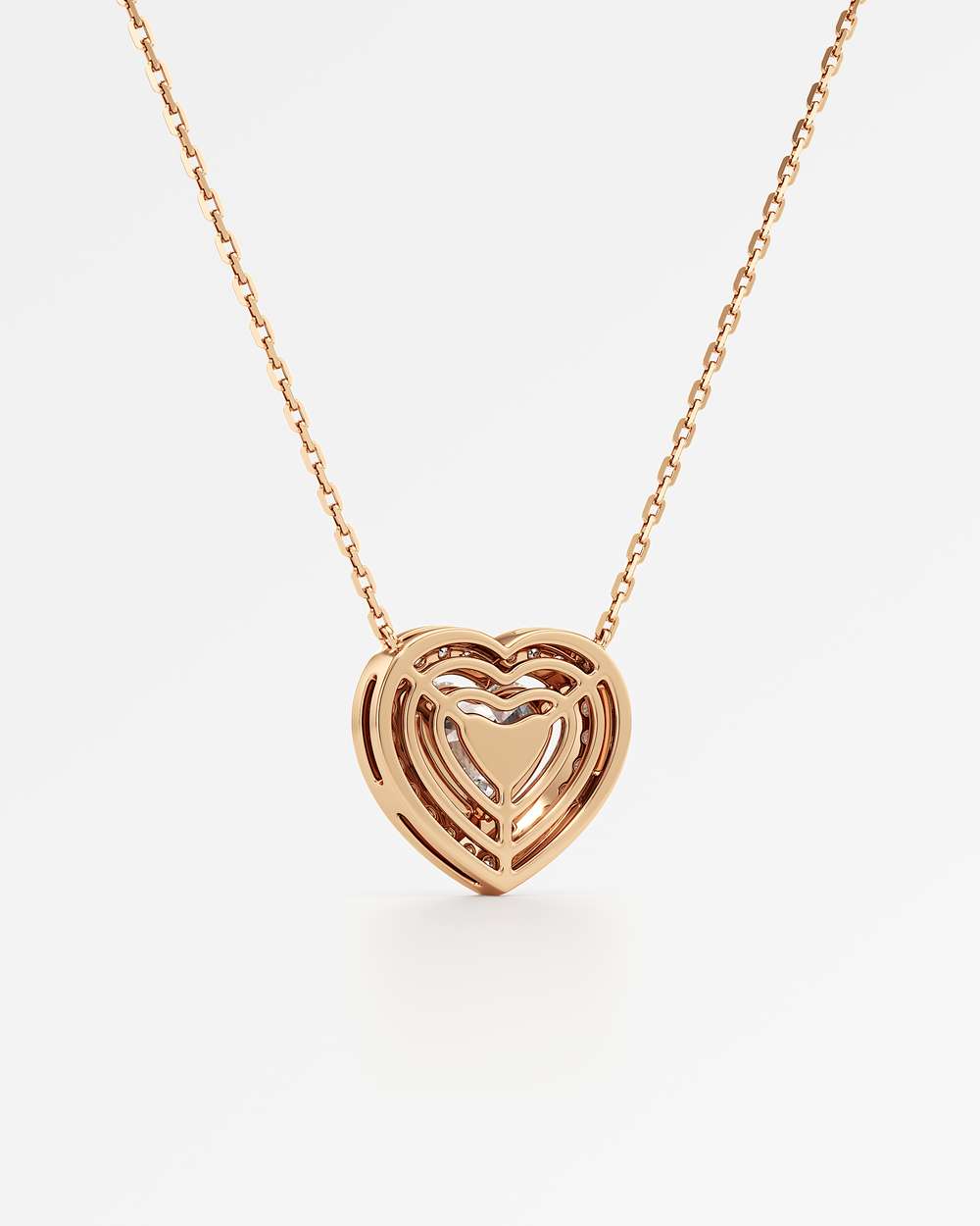 Celeste Diamond Halo Necklace