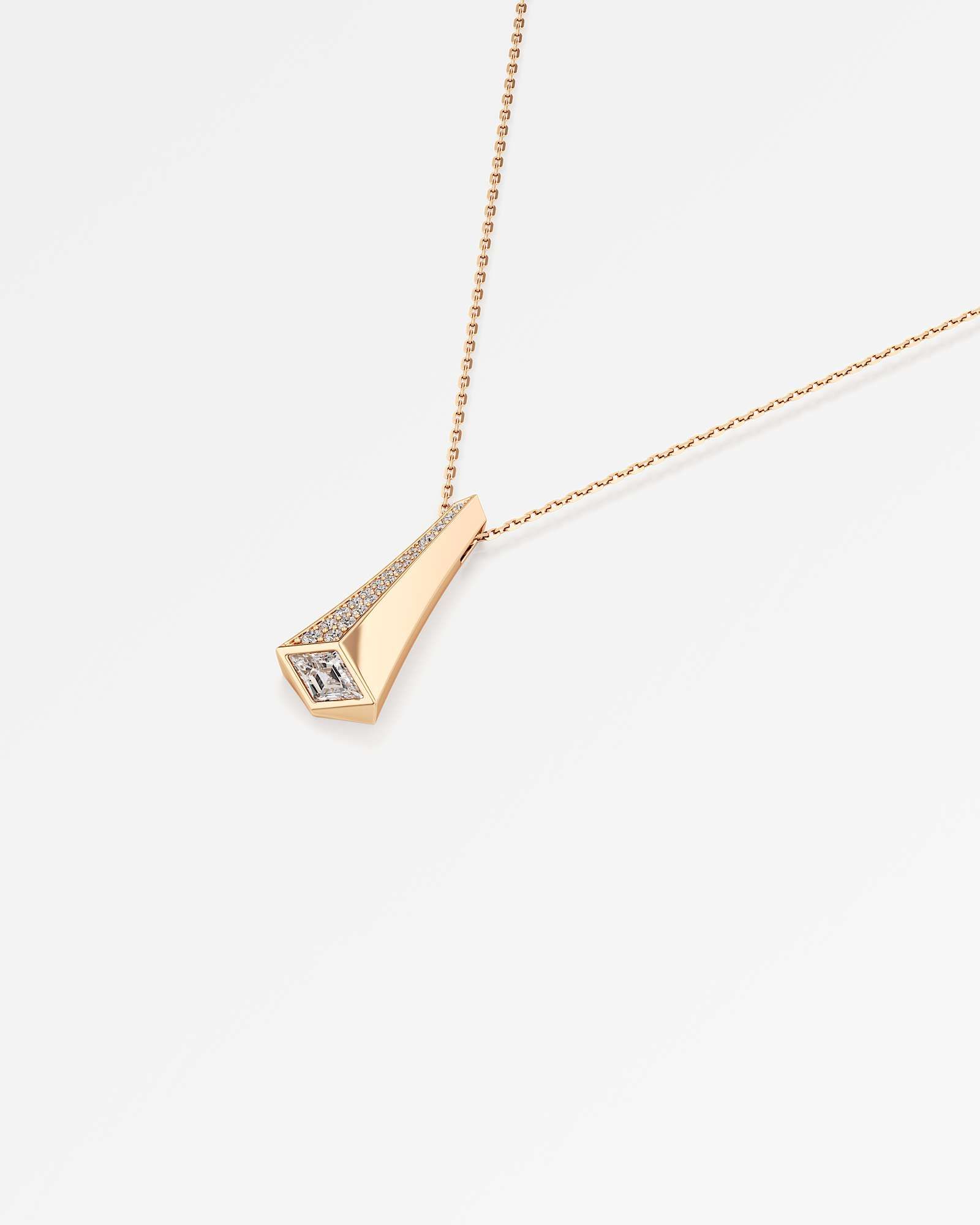 AM To Beyond Archevo Pavé Diamond Pendant, in 14K Rose Gold (1.11 ctw)