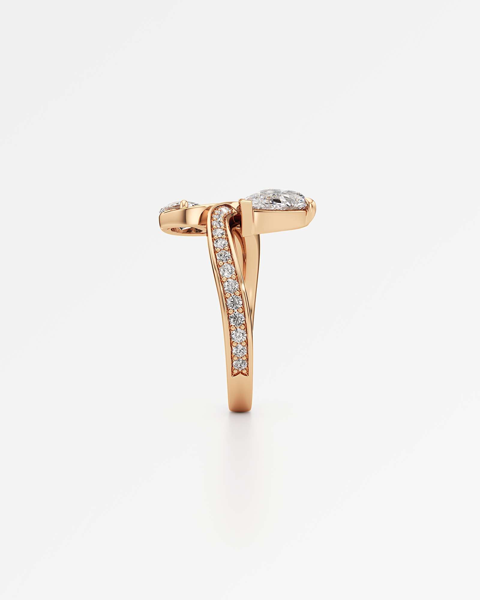 You Lianes Diamond Ring, in 14K Rose Gold (1.85 ctw)