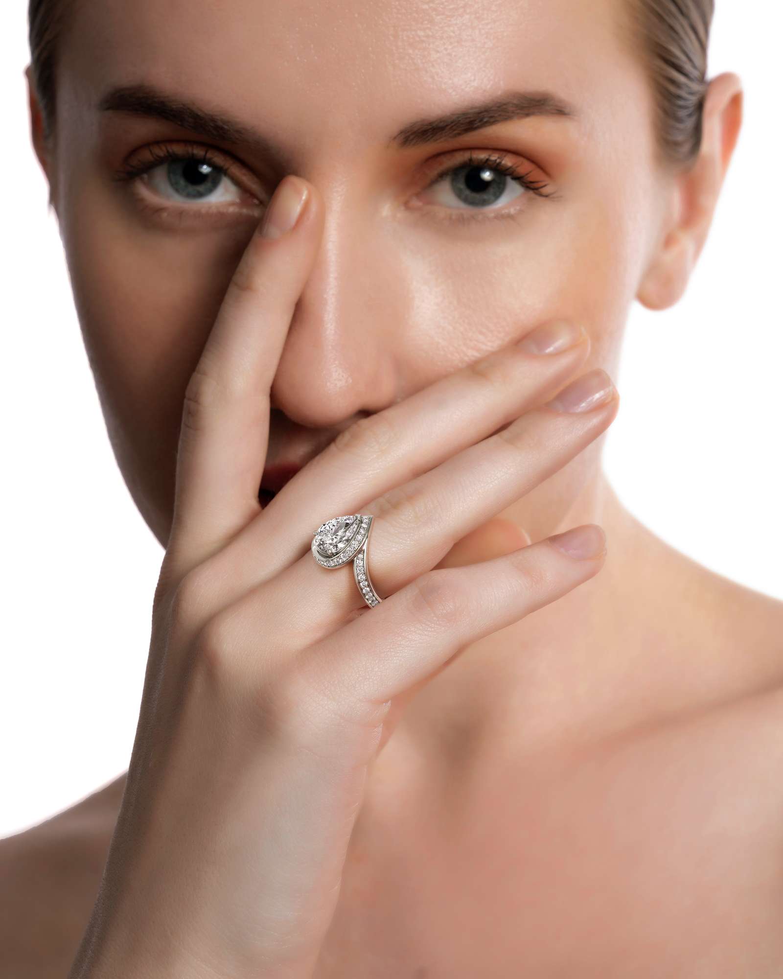 You Nautilus Diamond Engagement Ring, in 14K White Gold (1.96 ctw)