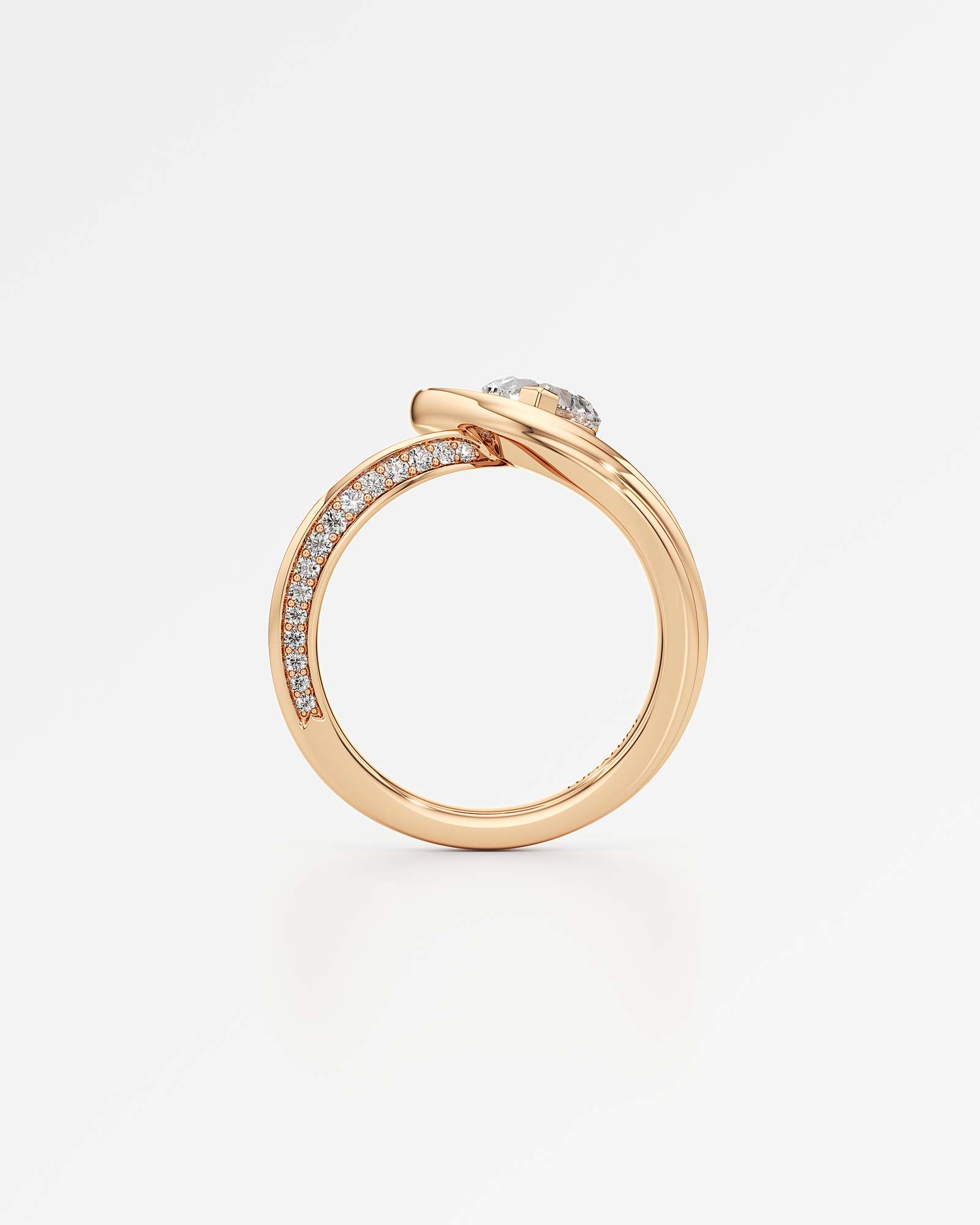 You Chérir Diamond Engagement Ring, in 14K Rose Gold (1.10 ctw)