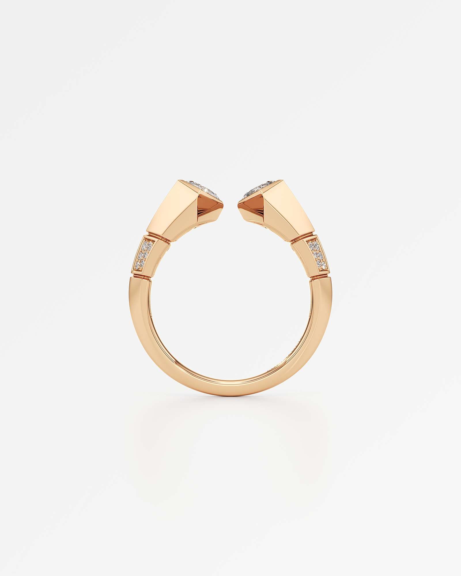 AM To Beyond Overture Diamond Ring, in 14K Rose Gold (1.09 ctw)