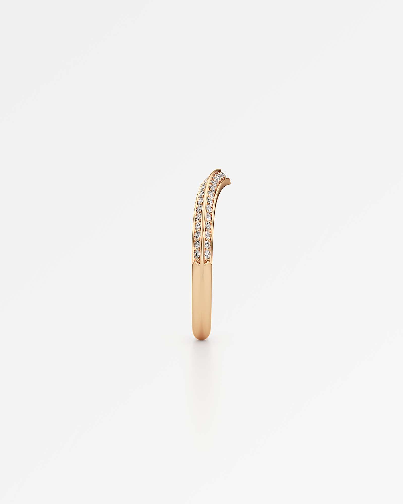 Velara Vera Pavé Diamond Wedding Band, in 14K Rose Gold (0.28 ctw)