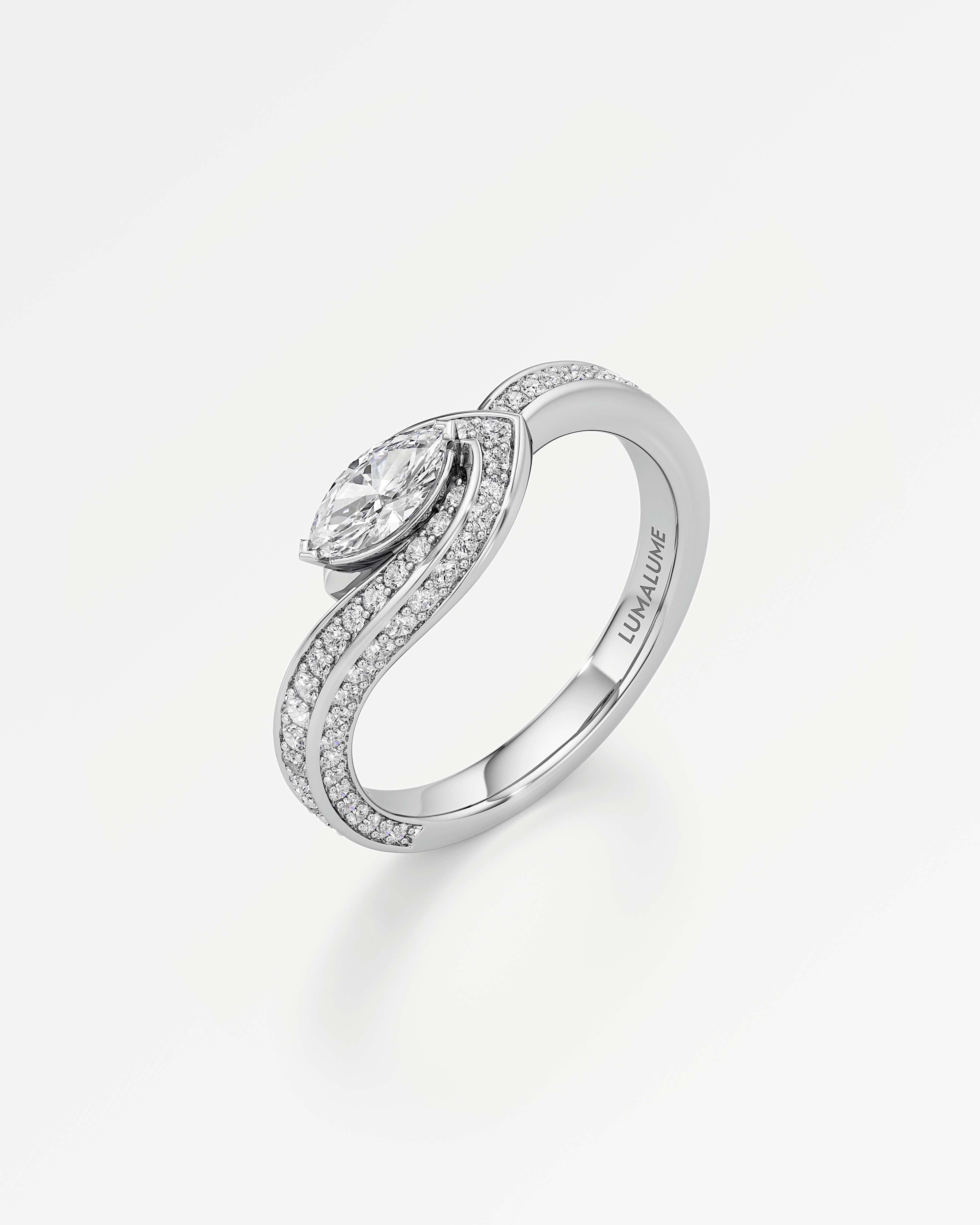 You Oracle Diamond Engagement Ring, In 14K White Gold (0.73 ctw)