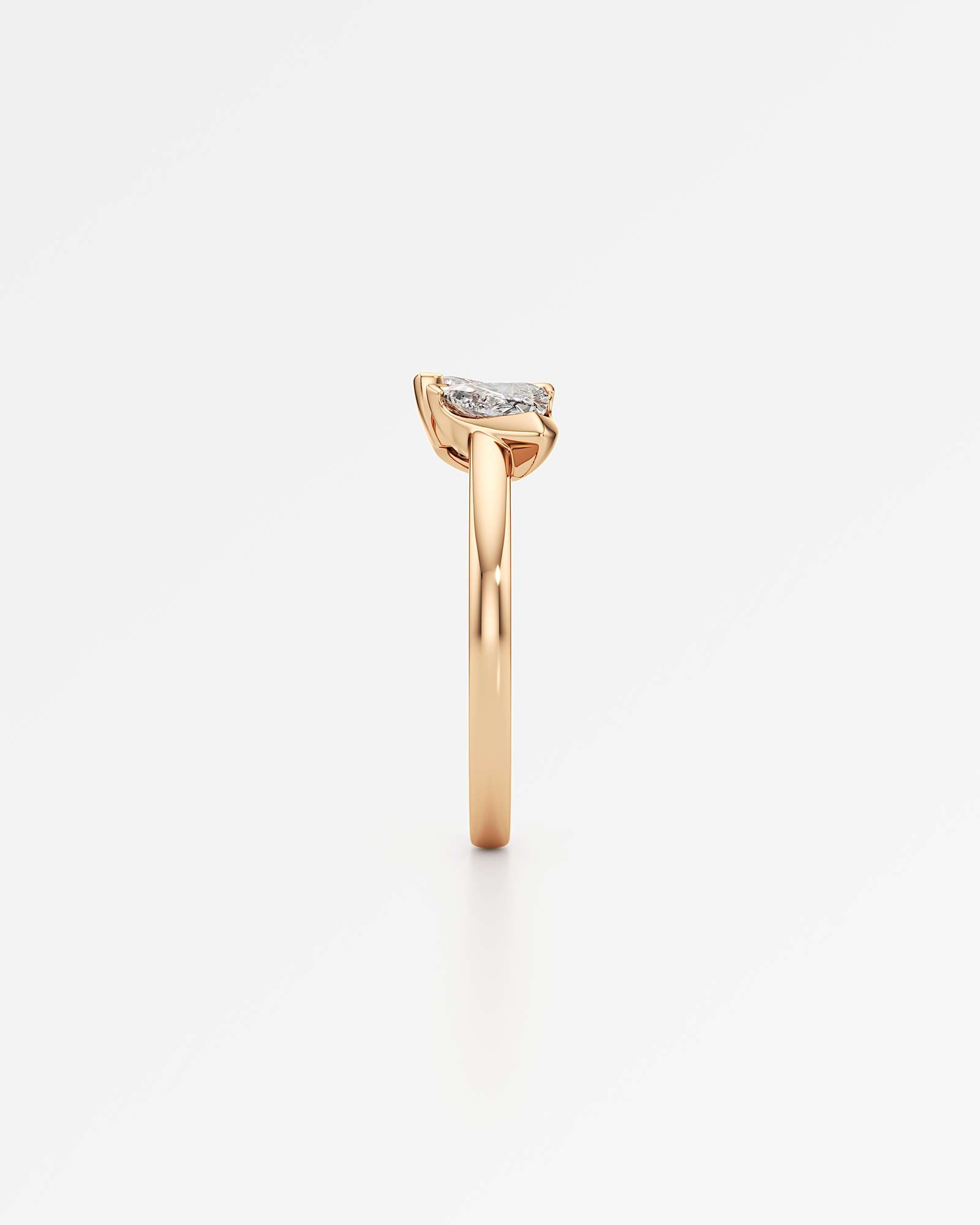 Pinnacle Levé Diamond Ring, In 14K Rose Gold (1.12 ctw)