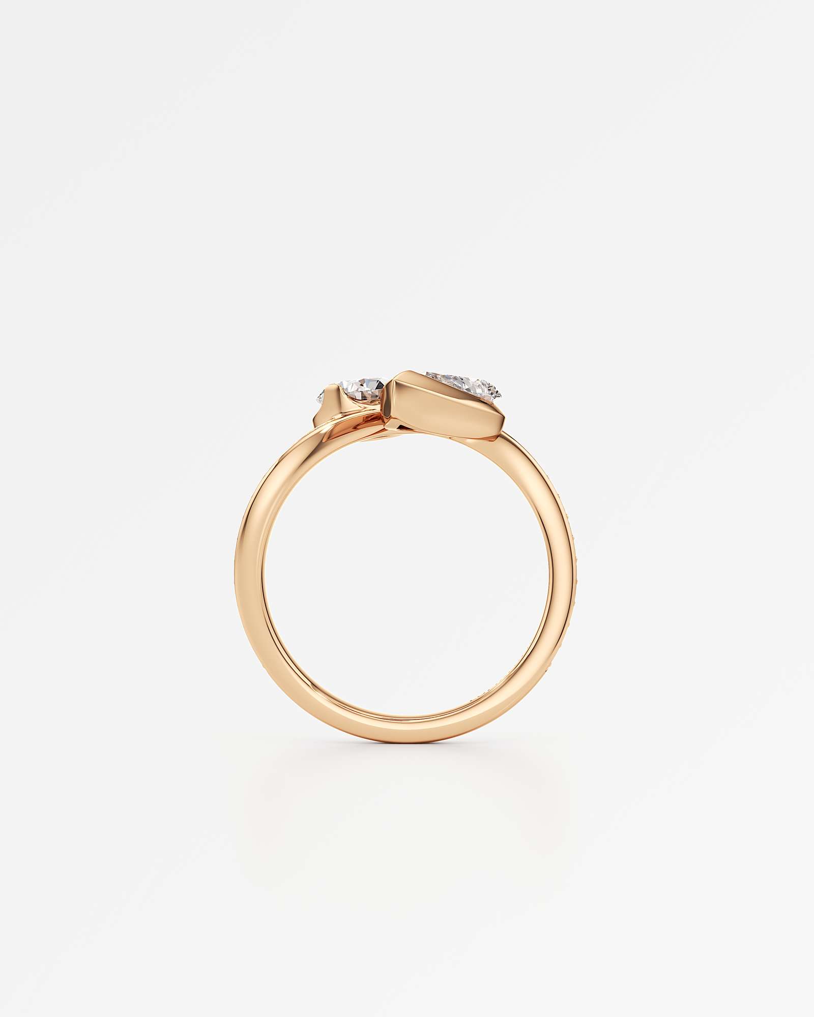 Pinnacle Serryn Diamond Ring, In 14K Rose Gold (1.80 ctw)
