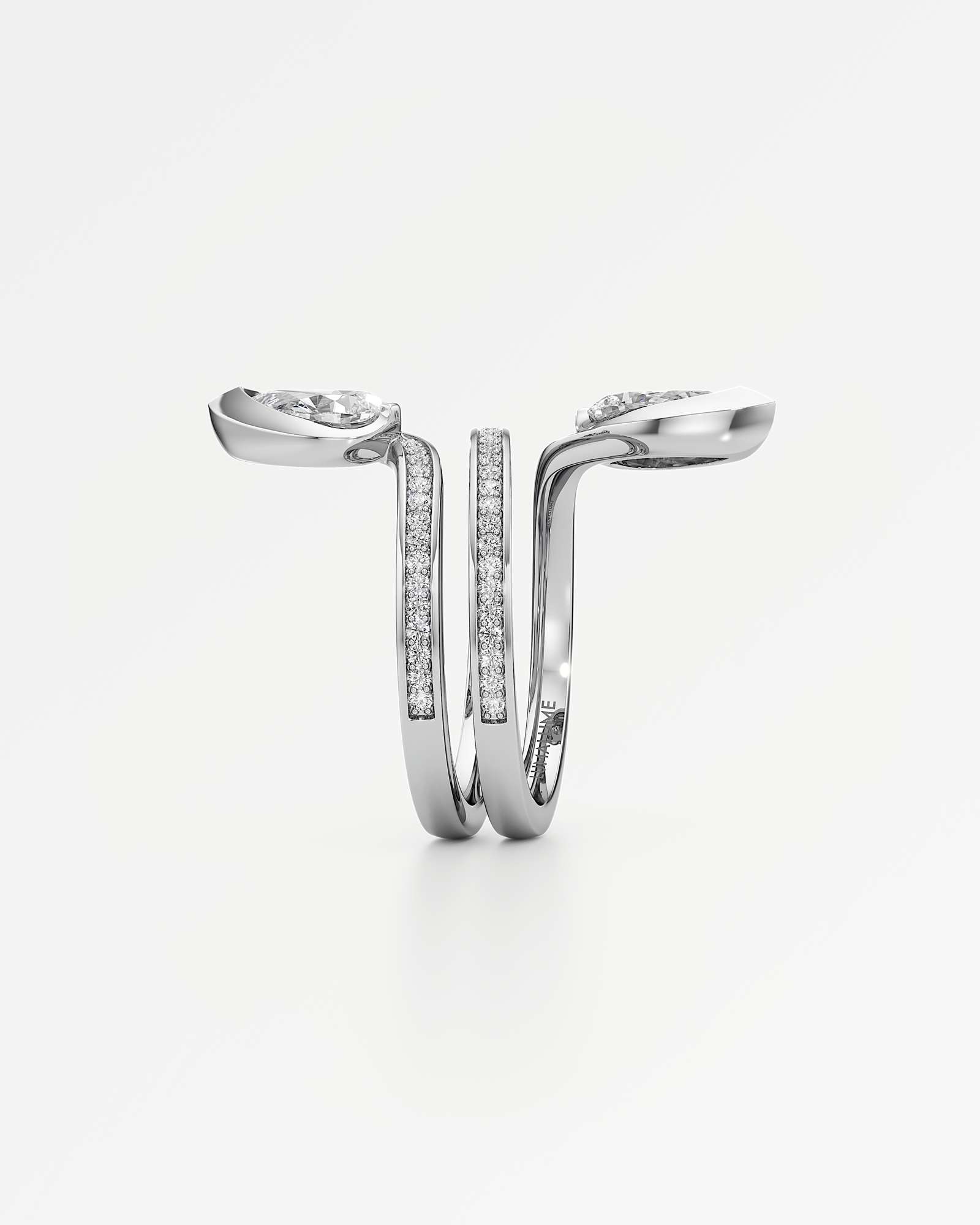 Pinnacle Serralynn Diamond Ring, In 14K White Gold (1.72 ctw)