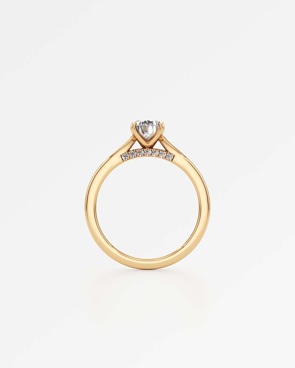 Eleanor Solitaire Diamond Engagement Ring