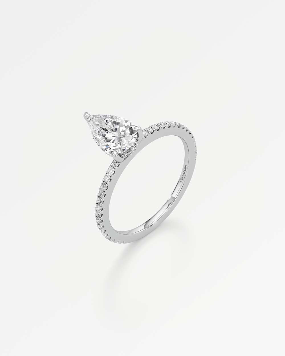 Elsa Hidden Halo Diamond Engagement Ring