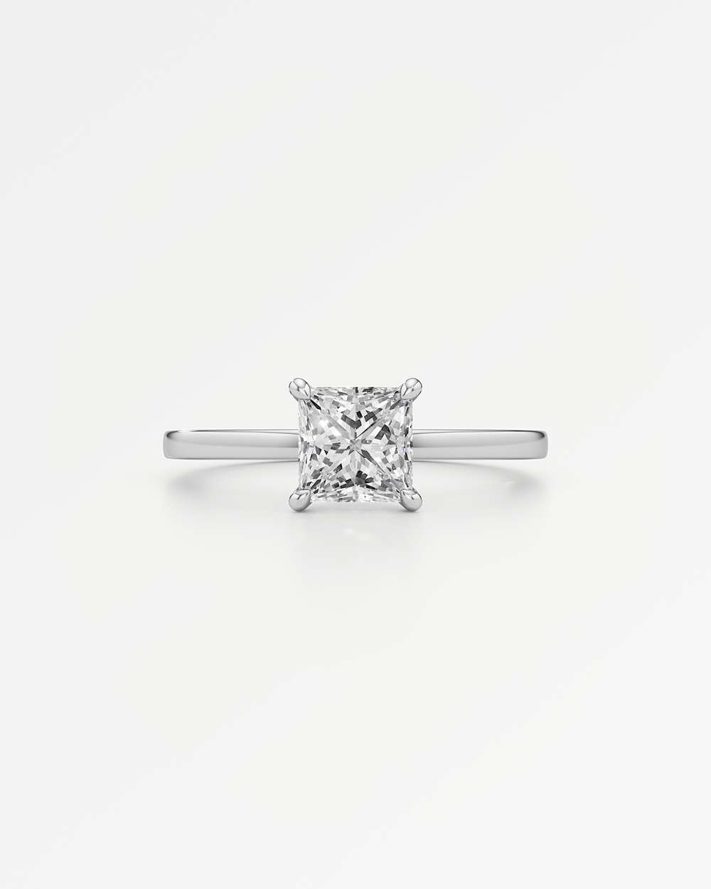 Elin Hidden Halo Diamond Engagement Ring