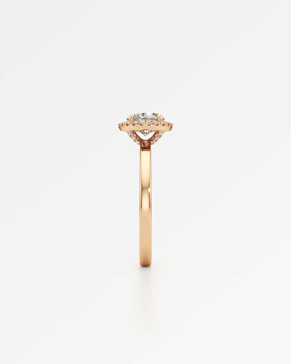 Elin Halo Diamond Engagement Ring