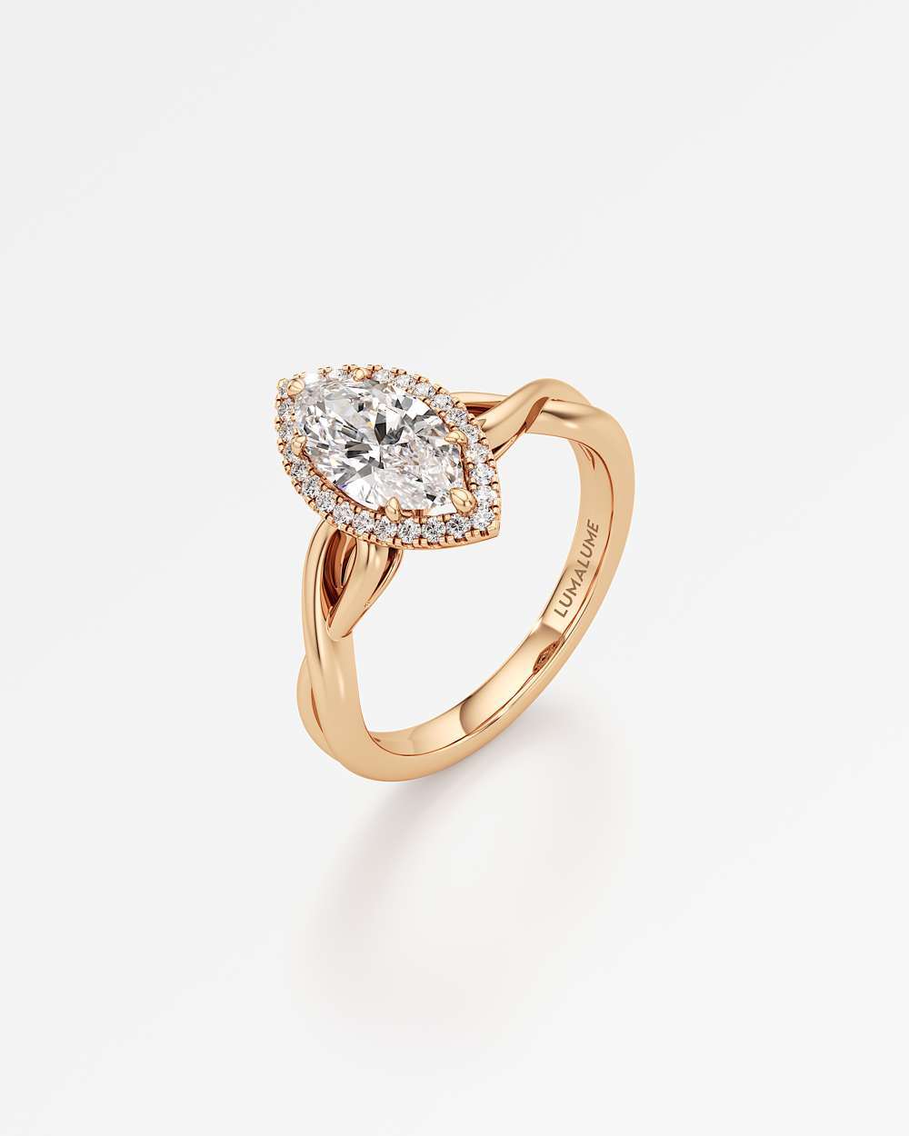 Amelia Halo Diamond Engagement Ring