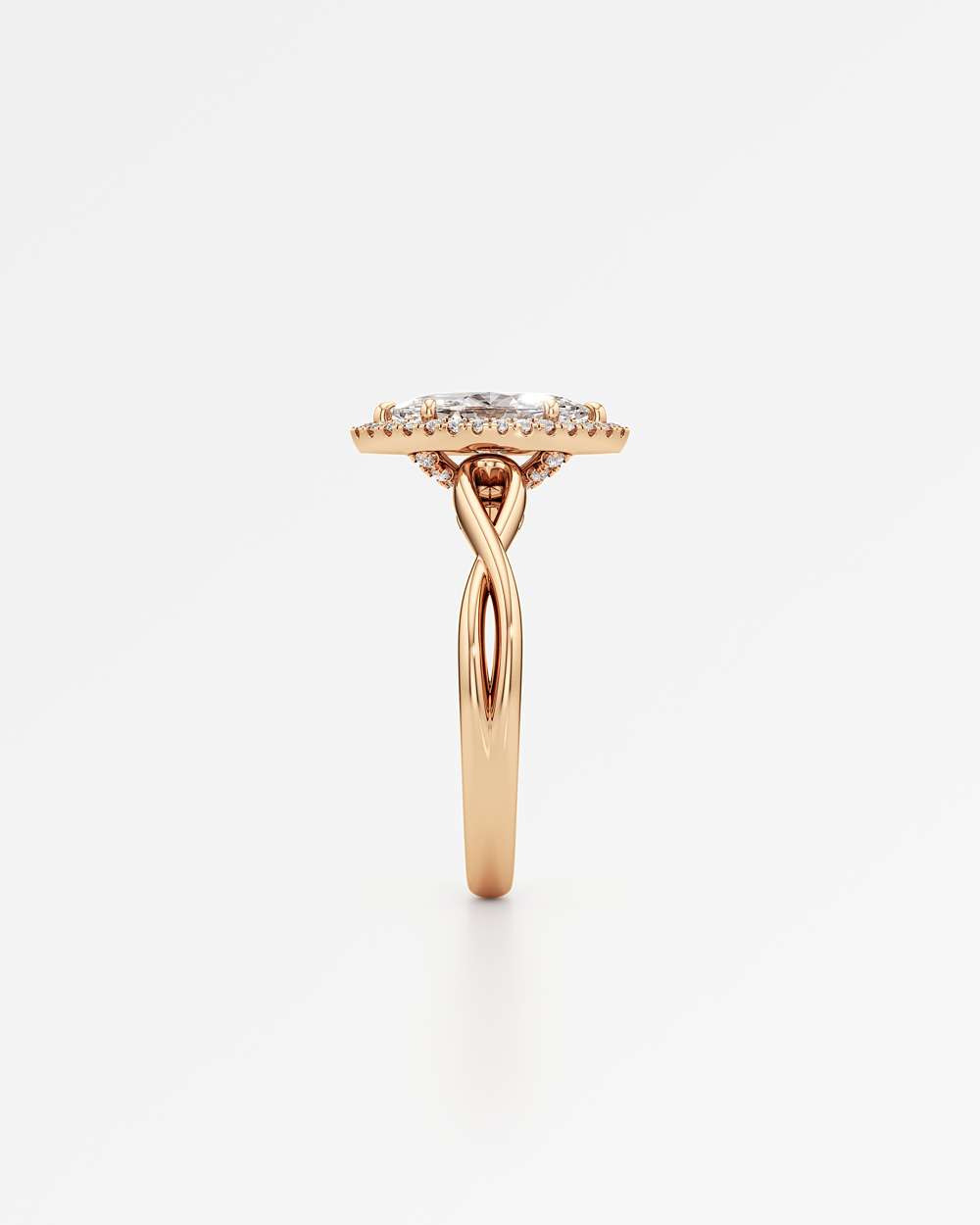 Amelia Halo Diamond Engagement Ring