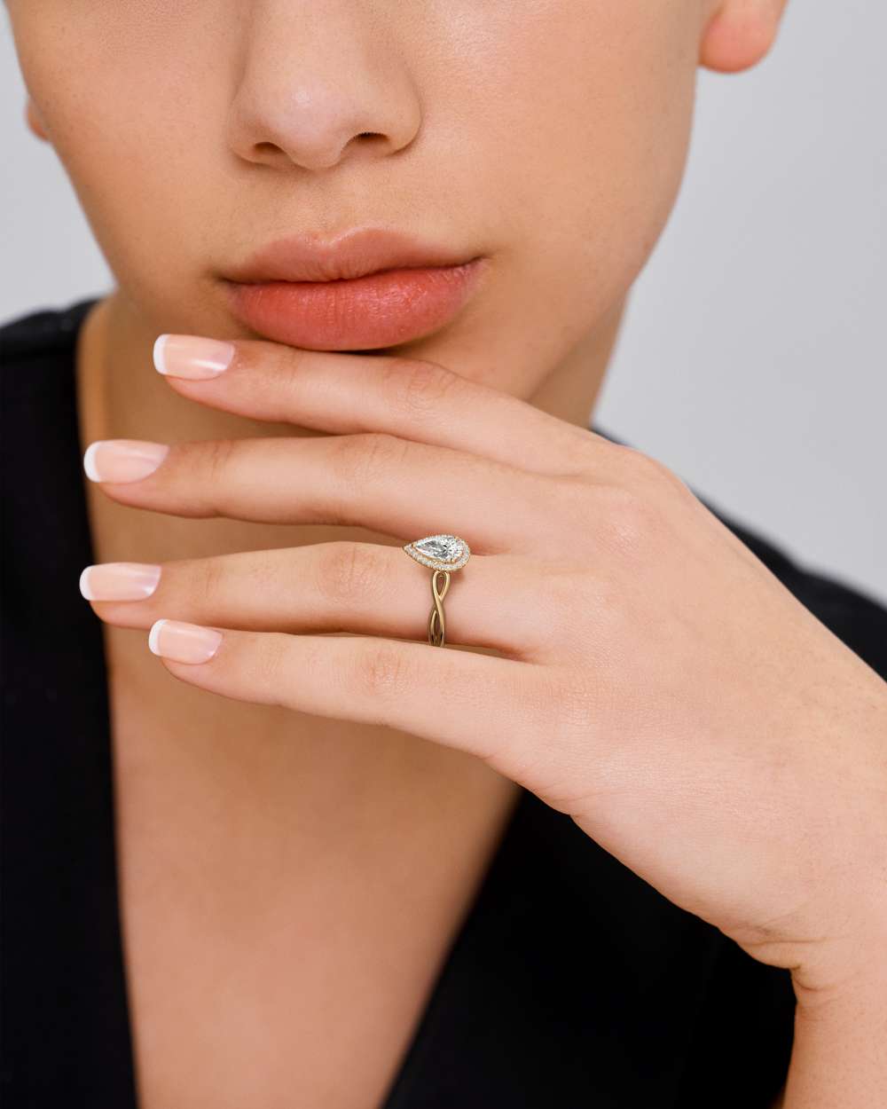 Amelia Halo Diamond Engagement Ring