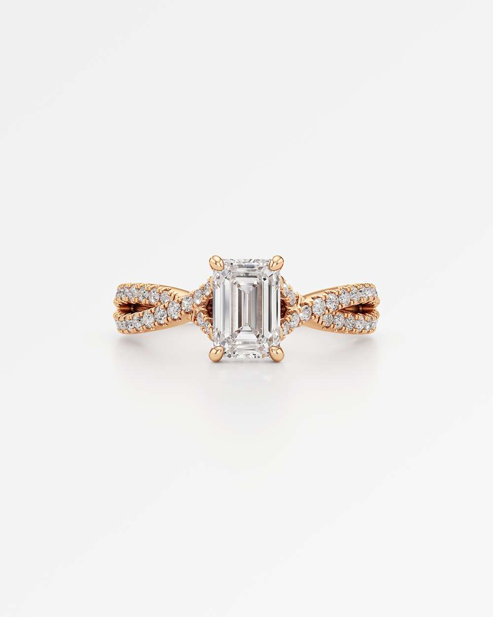 Arabella Hidden Halo Diamond Engagement Ring