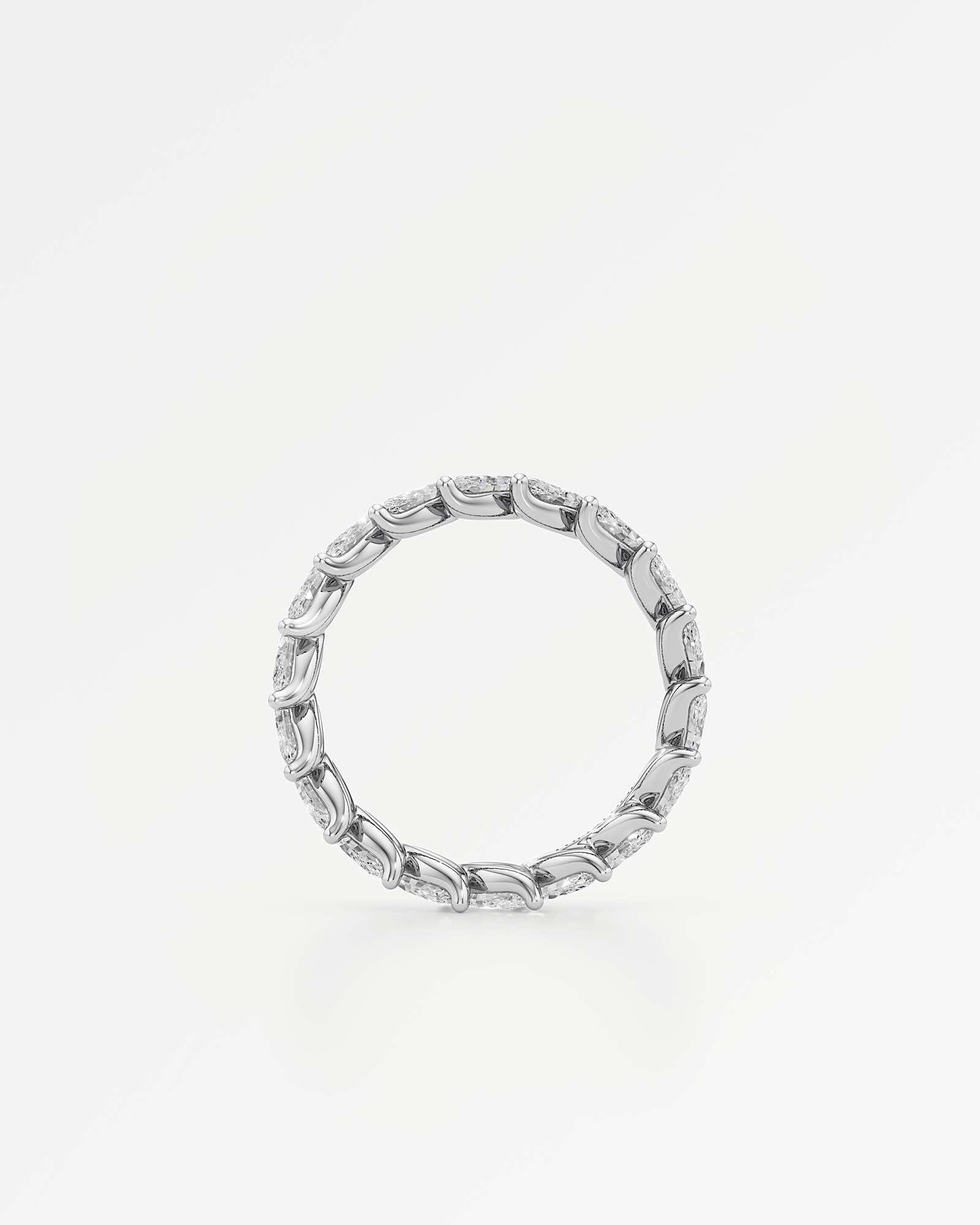 Verve Soleil Eternity Diamond Wedding Band, In 14K White Gold (2.70 ctw)
