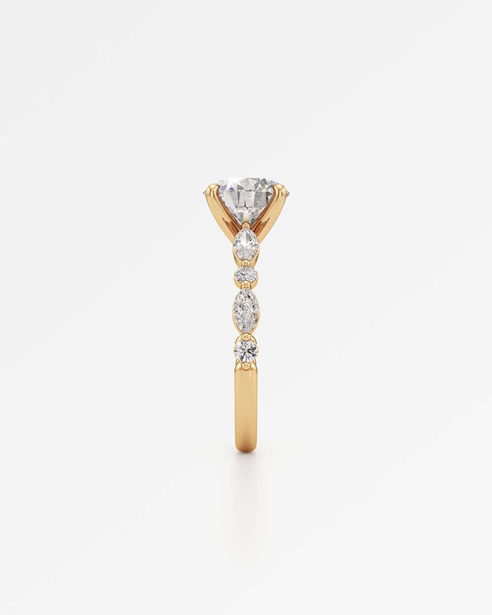 Zolaine Solitaire Diamond Engagement Ring